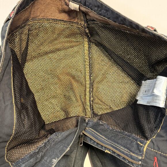 Triumph Motorcycles Jeans Mens 34x34 Dark Wash Aramid Lined Protective Riding - Picture 8 of 13
